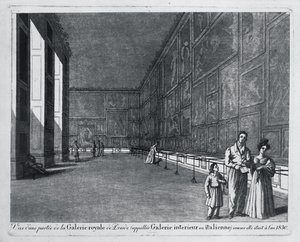 Zicht op de galerij in de voormalige stallen bij de Jüdenhofe